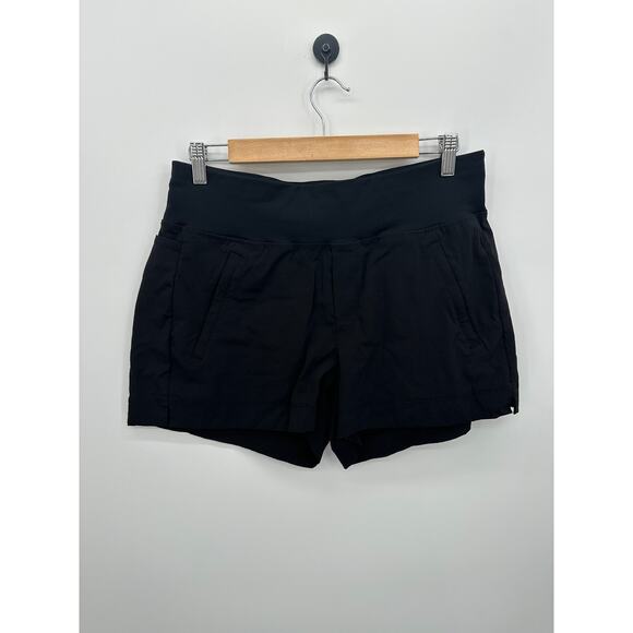 Athleta Pants - Athleta Womens Trekkie North Shorts Size 8 Black Hiking Ourdoors Stretch Pull On